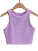 2024 Summer Fashion Women Sexy Slim Tops O-neck Sleeveless Double Nylon Ladies Good Quality Tank Tops 6 Colors_ecoleips.com