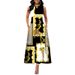 2024 Sleeveless Women's Printed Maxi Bohemian Vintage Long Skirt European And American Style_ecoleips.com