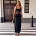 AD232 European And American Style Spring/summer New Cross-border Fashion Sexy High-waisted Bodycon Halter Neck Slit_ecoleips.com