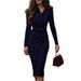2026 European American Cross-Border Independent Station SHEIN Elegant Professional Button Spring And Autumn Long_ecoleips.com