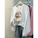 Real Shot Of Foreign Trade Women's Crew Neck Sweatshirt Without Hood, Spring And Autumn Thin Version, Plus Size, Loose_ecoleips.com