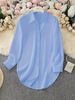 K Four Seasons Fashion Simple Irregular Women's Shirt Long Sleeve Shirt_ecoleips.com