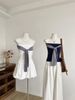 Stylish Alluring Striped Bow Ties, Sexy And Trendy, With A Waist-cinching Design, Popular On Social Media,_ecoleips.com