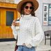 Aria Basics Aria Basics Chunky Cable Knit Turtleneck European And American Solid Color Casual Sweater Women's Short Loose Pullover_ecoleips.com