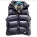 "Unisex Black Quilted Down Vest - Thickened Duck Feather Puffer Sleeveless Jacket With Stand Collar, Streetwear Layering Essential (S/M/L/XL)"_ecoleips.com