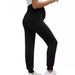 Women's Clothing Loose Sports Pants Yoga High Elastic High Waist Belly Support Maternity Pants_ecoleips.com