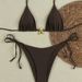 Women's Clothing Sexy Nylon Bikini Swimsuit 3-Piece Cross-Over Style Fit Summer Swimwear_ecoleips.com