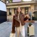 Short Fur Integrated Jacket Women's New High-end Thickened Fleece Locomotive Clothing_ecoleips.com