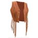 European And American Cross-border Fashion Retro Ethnic Style 2026 New Versatile Hot Girl Short Design Tassel Vest_ecoleips.com