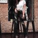 New European American Style High-Waisted Ripped Jeans For Women, Cross-Border Women's Slim Fit Flared Pants,_ecoleips.com