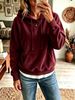 Women's New Autumn And Winter Casual Corduroy Hooded Sweatshirt_ecoleips.com