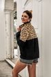 2026 Women's New Women's Jacket Yama Plush Sweater Leopard Print Splicing Top Thermal Jacket_ecoleips.com