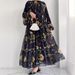 Women's Clothing Muslim New Chiffon Belt Long Fashionable And Elegant Dress_ecoleips.com