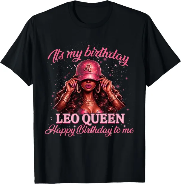 Women's T-Shirts Queen Sassy Black Woman Zodiac Birthday Leo T-Shirt_ecoleips.com