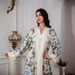 Women's Clothing SW0803 Muslim women's robe fashion printed long skirt dress_ecoleips.com
