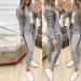 Spring Autumn Winter New 2022 Patchwork 3D Printed Zipper Casual Sports Fashion Set Energetic Women's Clothing_ecoleips.com