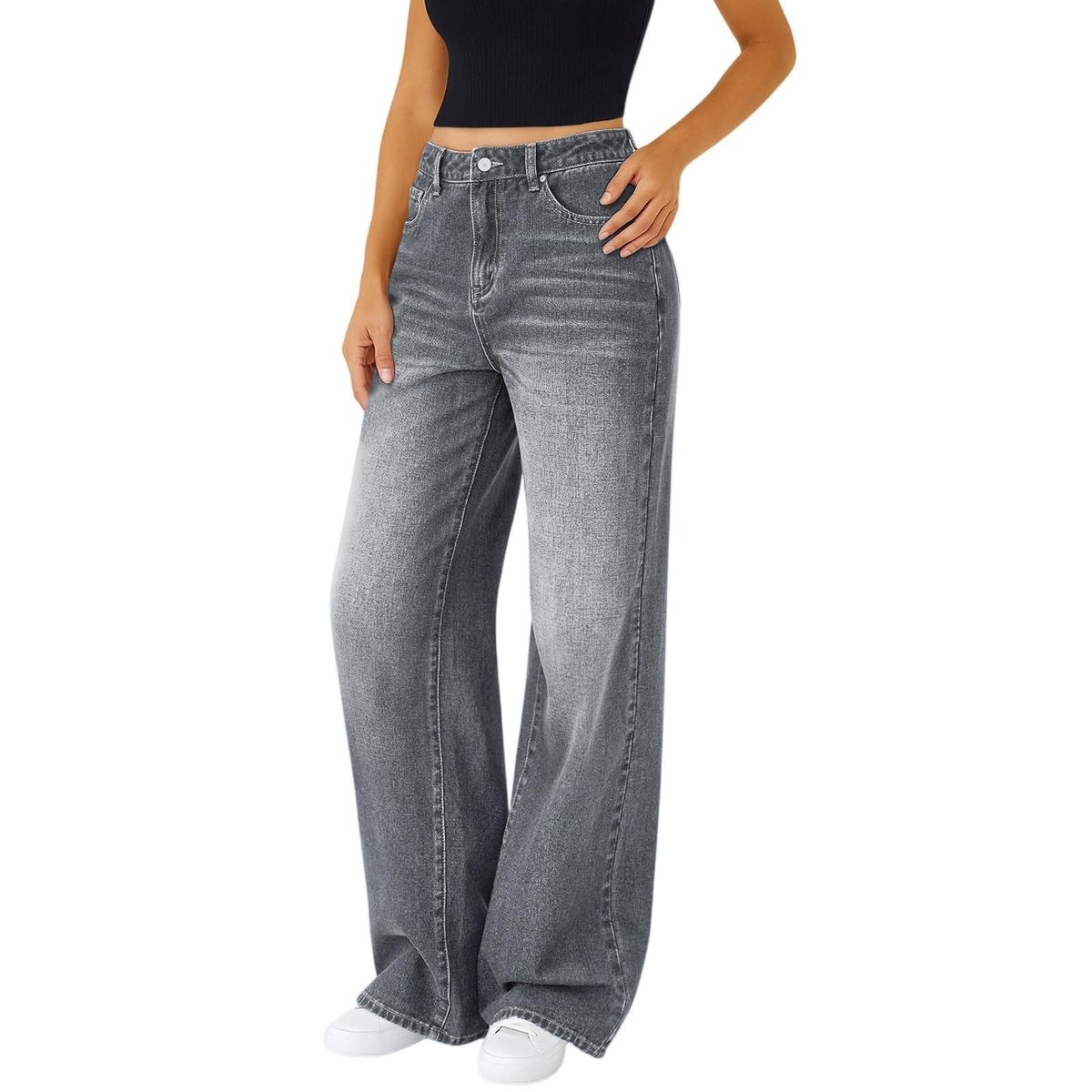 New Jeans Loose Straight Cross-Border European And American Women's Factory Direct Sale_ecoleips.com