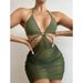 Women's Clothing Solid Color Multi Color Fashion Bikini Bikini Mesh Long Skirt Three Piece Female Swimsuit_ecoleips.com