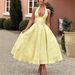 Women's Sleeveless V Neck Halter Neck Jacquard Dress Backless High Waist Long Evening Dress for Spring And Summer_ecoleips.com