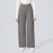 Elegant High-Waisted Straight Leg Pants For Women – Stretchy Office & Casual Trousers, Lightweight Breathable Fabric, Comfort Fit_ecoleips.com