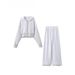 Women's Autumn Casual Two Piece Set Long Sleeve Zipper Hooded Sweatshirt_ecoleips.com