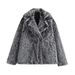 Women’s Oversized Faux Fur Coat – Stylish & Ethical Winter Jacket (S/M/L, Beige/Black-White/White)_ecoleips.com
