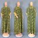 Plus Size Maxi Dress – Batwing Sleeves, Floral Print & Stretchy Chiffon (One-Size Fits Most, Round Neck, Bohemian Loose Fit, Breathable Polyester)_ecoleips.com