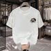 Women's Clothing Cotton T Shirt Short Sleeved Minimalist Design Print Round Neck Trendy Top_ecoleips.com