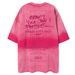 Hip Hop Letter Print T-Shirt For Men & Women – Heavy Short Sleeve, Tie-Dye, Loose BF Style, Trendy Couple Tee_ecoleips.com