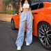 Women's Clothing New Style Personality Trend Drawstring On Both Sides Leisure Elastic Waist Multi Color Trousers_ecoleips.com