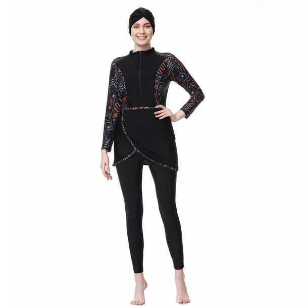 Women's Clothing Three Piece Floral Sunscreen Swimsuit_ecoleips.com