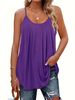 K New Women's Vest With Pleated Thin Shoulder Straps And Loose Casual Vest Straps_ecoleips.com
