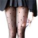 Women's Summer Ultra-thin Anti-snag Pantyhose Polka Dots, Sexy Black Stockings With Small Dots And Heart Patterns_ecoleips.com