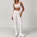 Women's Quick Drying Yoga Suit Professional Gym Training Sports Fitness Clothes Nude Color Spring Morning Jogging 8047_ecoleips.com