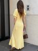 Tossy Fashion Knit Cardigan Maxi Dress Summer Women Chubby Loose Elegant Vintage Evening Party Dress Female Knitwear Long Dress_ecoleips.com