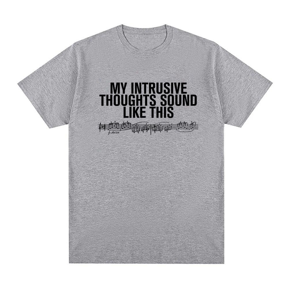INTRUSIVE THOUGHTS BABY TEE 2026 New Style ROSALIA Same As Official Website High Quality Tee-shirt 100%Cotton Soft Round Neck_ecoleips.com