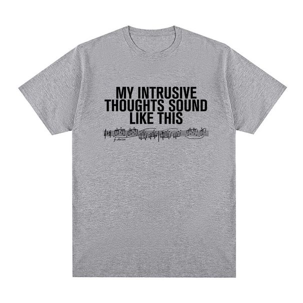 INTRUSIVE THOUGHTS BABY TEE 2026 New Style ROSALIA Same As Official Website High Quality Tee-shirt 100%Cotton Soft Round Neck_ecoleips.com
