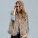 Fur Women's Vest New Imitation Fox Hair Short Vest Thickened Fashion Vest Jacket_ecoleips.com