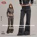 Aria Basics BE Women's Clothing|2025 Autumn European And American Foreign Trade Street Fashion Slim Fit Flared LULU Casual Long_ecoleips.com