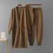 Women's Elegant Three Piece Set Autumn Winter Knitted Cardigan Vest And Pants Casual Woolen Suit European American Style_ecoleips.com