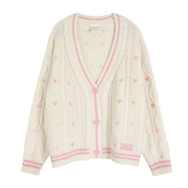 Taylor Swift Women's Knitted Cardigan Sweet Romantic Style Retro Long Sleeved Sweater for Girls Versatile Wool Blend_ecoleips.com