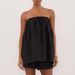 Strapless Ruffled Off Shoulder Top And Shorts Set Style Spring Summer New Two Piece Set_ecoleips.com
