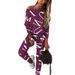 2025 Autumn New Women's Letter Print Sleeve Long Pants Casual Set 5101_ecoleips.com