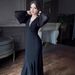 Women's Clothing Women's Retro Long Sleeved Maxi Dress Sexy Feminine Spring European American Style Muslim Fashion_ecoleips.com