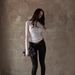 European And American Cross-border Ins Fashion Personalized Cross Rhinestone Slim-fit Semi-transparent Long-sleeve_ecoleips.com