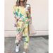 Women's Clothing autumn and winter printed casual long sleeved women's sports suit_ecoleips.com