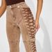 Women's Clothing Straps Drawstring Hot Girl Jeans Trousers_ecoleips.com