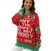 Festive Fair Isle Knit Sweater – Cozy Acrylic Christmas Pullover With Lettering Design (Oversized Fit, S-XXL, Holiday Party Streetwear Essential)_ecoleips.com