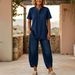 Women's Lapel Button Down Clothing Set Style Casual Fashion Daily Commuting_ecoleips.com