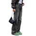Women's High-Waisted Baggy Jeans – Oversized Straight Leg, Washed Gray Denim, Long & Flowy, Streetwear Chic For Casual & Edgy Looks_ecoleips.com